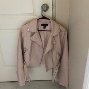 Pink leather jacket from Forever 21